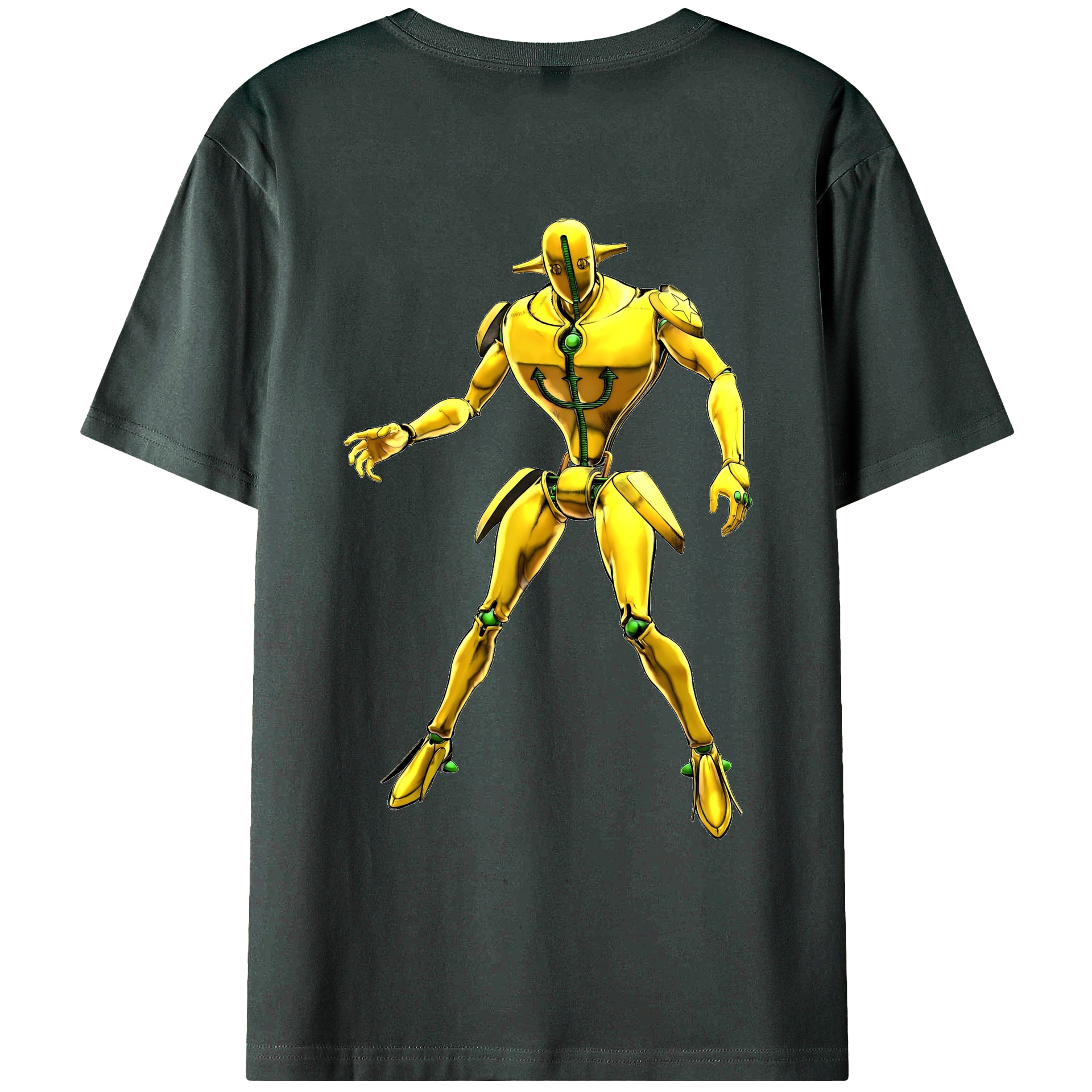 （画像用） ジョジョの奇妙な冒険 JoJo's Bizarre Adventure 綿100％ メンズ半袖Tシャツ（バックプリント） 通気性